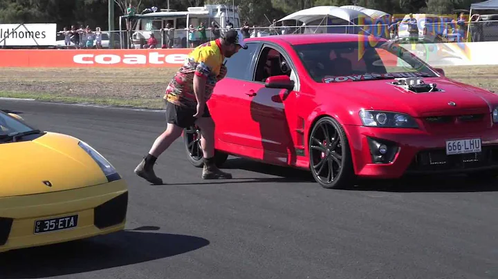 727ci V8 HSV vs Twin Turbo Lamborghini Gallardo - Powercruise 37