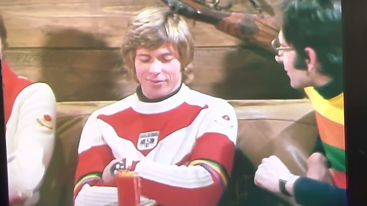 Einkleidung Schi WM St. Moritz 1974 Klammer, Hansi Hinterseer, Kniewasser Austria Ski Team