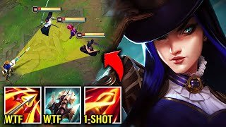 CAITLYN BUT MY HEADSHOTS LOOK LIKE A GLITCH! (EVERY AUTO HITS TWICE) - League of Legends