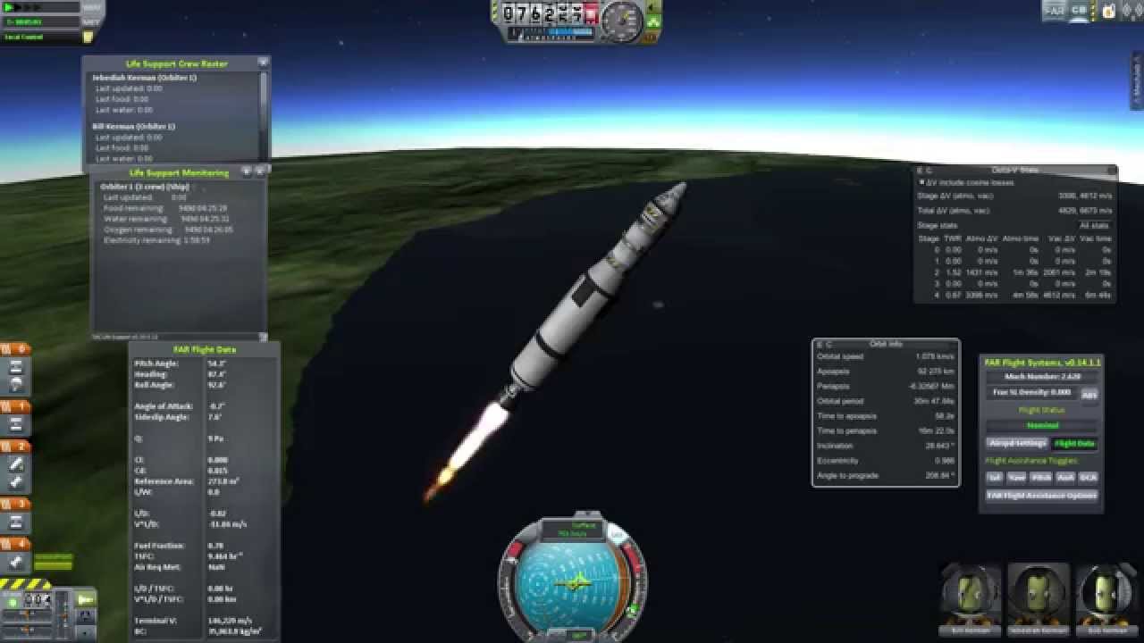 KSP: Realism Overhaul: Orbiter 1 (aka Sub-Orbiter 1) - YouTube