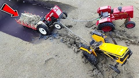 Diy tractor stuck in mud Mini science project || Tractor video || @anshdeepexperiment✴️