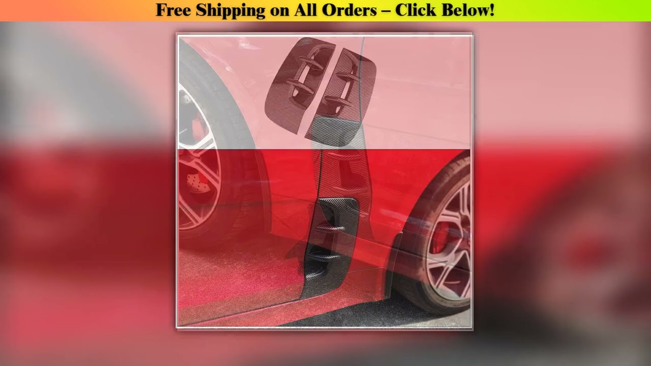 Car Front Door Fender Hole Grille Leaf Plate Air Outlet Decoration Cover Strip For Kia Stinger