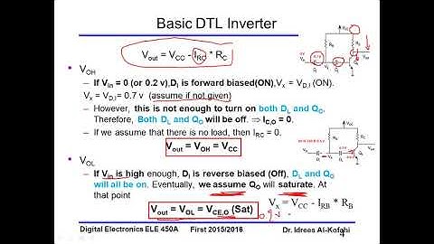 Diode Transistor Logic Family Lecture - Part I