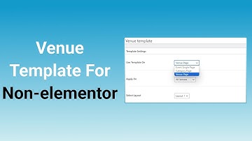 Non-elementor based venue templates || Event Single Page Builder Pro For The Events Calendar