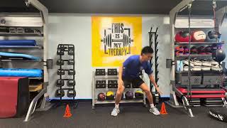 Side Shuffle to Cone Tap