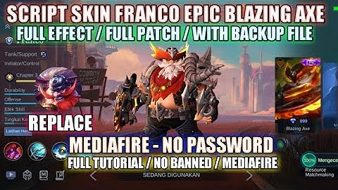 SCRIPT SKIN FRANCO EPIC BLAZING AXE FULL EFFECT NO PASSWORD