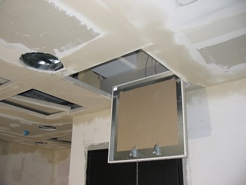 Botole di ispezione per cartongesso youtube Impianto elettrico controsoffitto