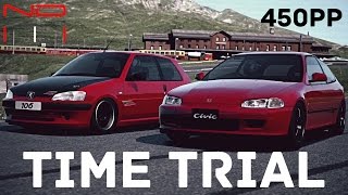 (GT6) Peugeot 106 Rallye '03 vs Honda CIVIC SiR-II (EG) '95  - Eiger Nordwand