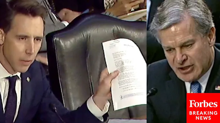 'Have You Read This?': Hawley Confronts FBI's Wray...