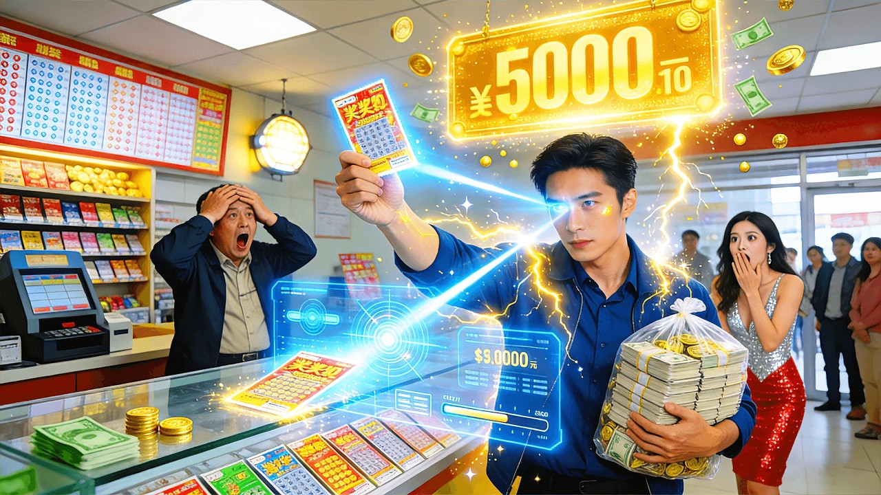 🎉穷小子觉醒透视神眼，刮刮乐一夜中千万！看穿彩票古玩疯狂捡漏暴富，一路狂赚横扫市场，从地摊崛起横扫古玩界暴富逆袭！#drama #全集 #逆袭