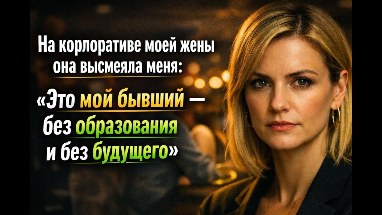 «На корпоративе моей жены она высмеяла меня “Это мой бывший — без образования и без будущего”»
