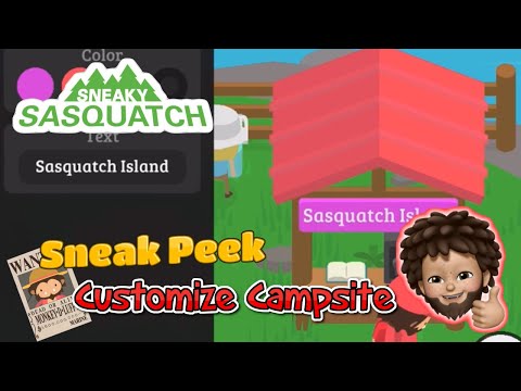 Sneaky Sasquatch - Sneak Peek | Customize Campsite