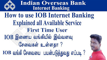 How to use IOB bank internet banking service explained in Tamil /Tech and Technics
