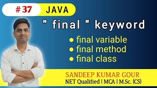 final keyword in Java | final variable | final method | final class