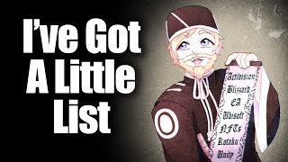 A Little List (Parody of Gilbert and Sullivan)
