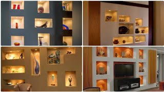 Top 50 Modern Wall Niches Shelves Design Ideas LED Lights Wall Cube Shelves Wall