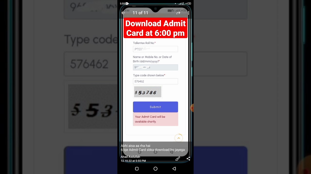 Download tallentex admit card at 6 pm today of 16/10/2022 l   how to download 