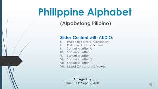 PHILIPPINE ALPHABET