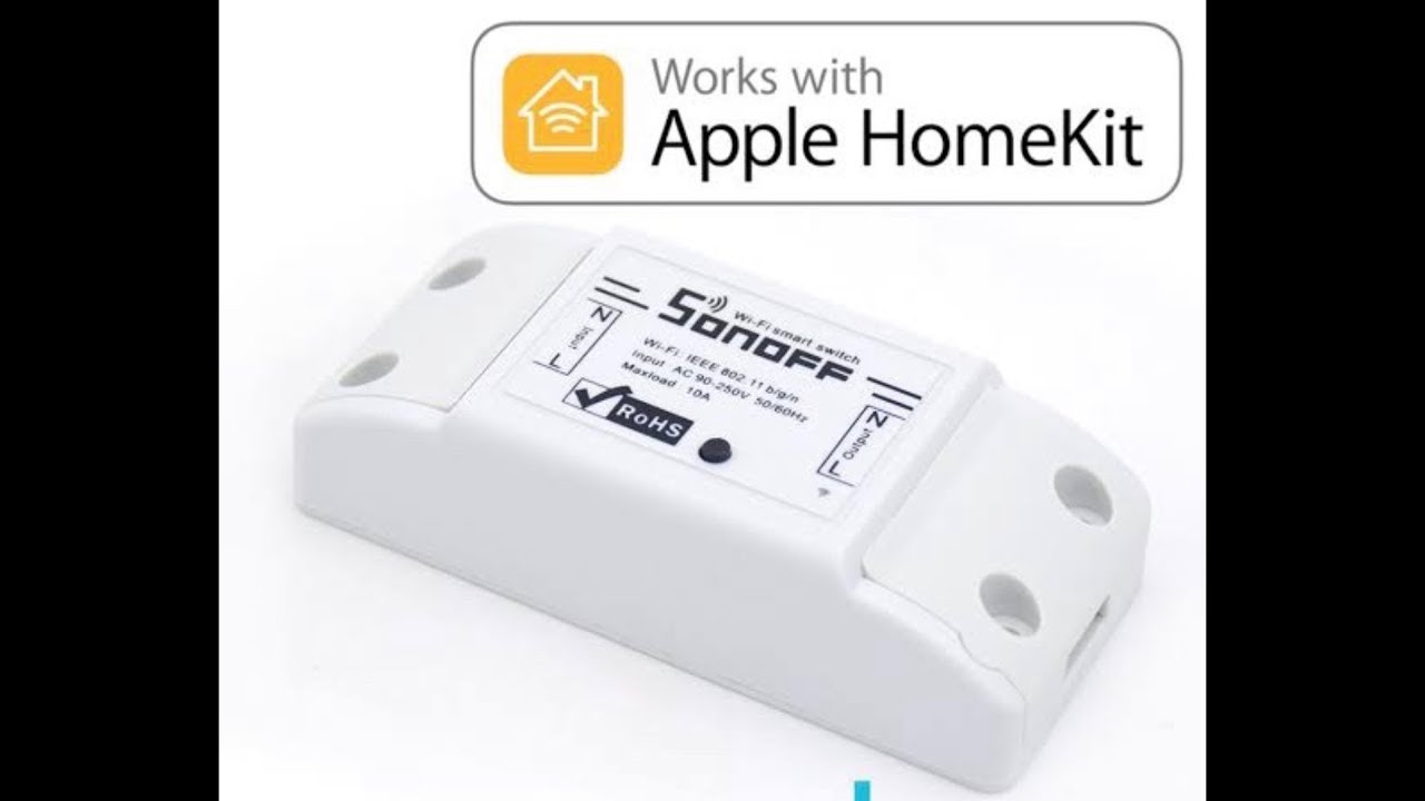 Sonoff Basic compatível com Apple HomeKit YouTube