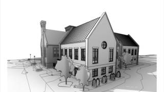 Walkthrough of plans for the exterior of Steubenville Public Library's downtown branch