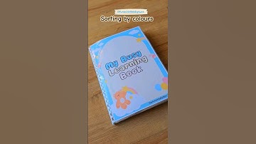 Sorting by colours #activityideas  #matchingactivity #eyfs #busybook #shorts #toddlers #colors