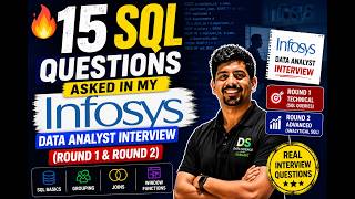 🔥 15 SQL Questions Asked in My Infosys Data Analyst Interview (Round 1 & Round 2)