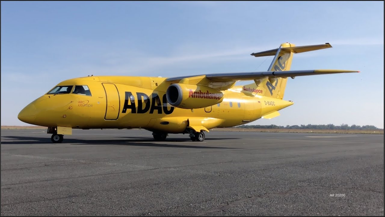 D-BADC Air Ambulance Dornier 328J ADAC at La Rochelle Ile de Ré Airport LFBH