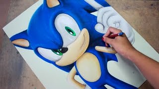 Speed Drawing: Sonic The Hedgehog | Diana Díaz(MATERIALS and INFORMATION in the description. MATERIALES e INFORMACIÓN en la descripción. -The drawing is not in sale (sorry) -El dibujo no..., 2016-05-11T02:14:00.000Z)