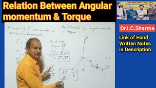 Relation Between Angular Momentum and Torque