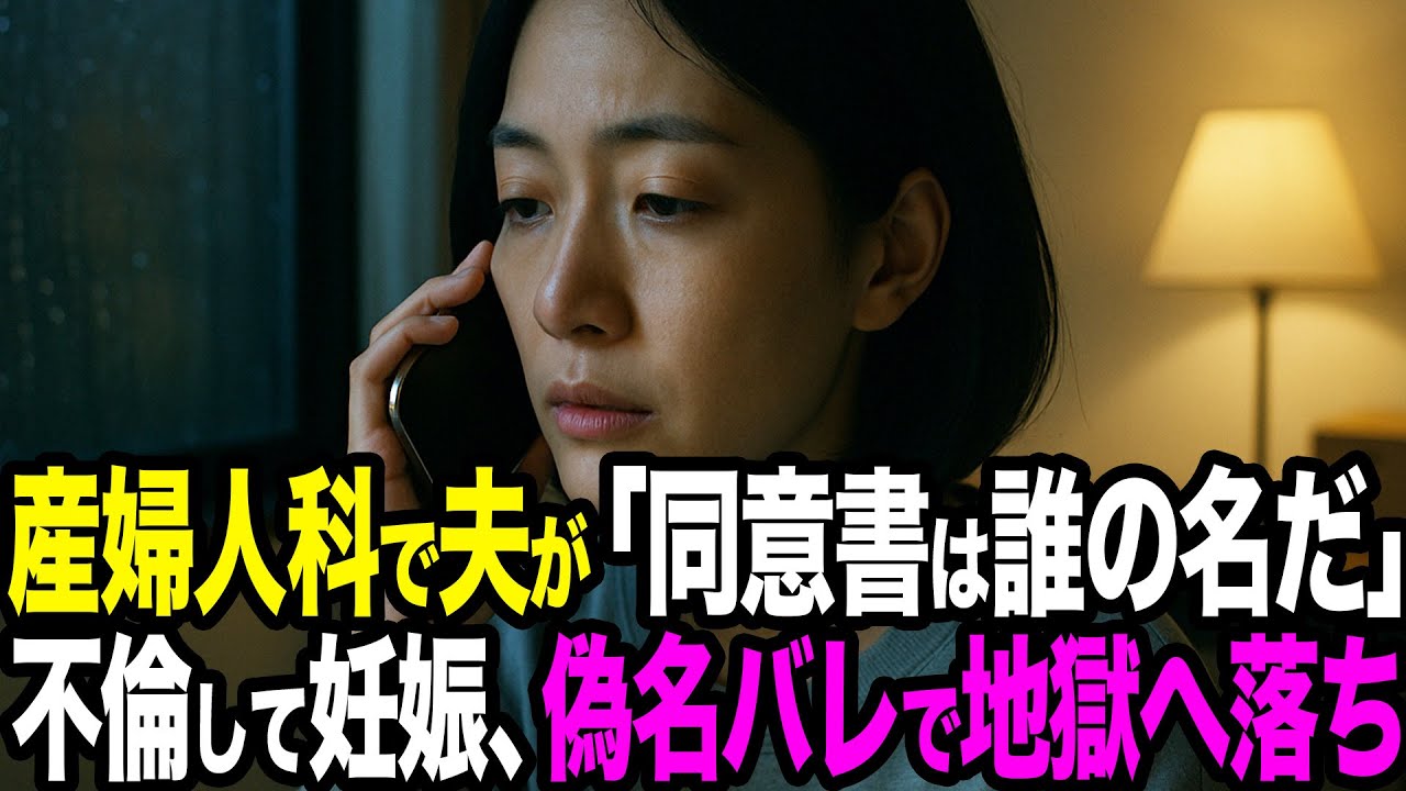 【シタ妻】不倫して妊娠「俺の名前、勝手に使ったよな？」出張中の夫が産婦人科に現れた瞬間…全ては“罠”だった→偽名バレで私は地獄に落ちました【修羅場朗読】