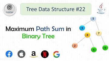 #22 Maximum Path Sum in Binary Tree  | Explanation in Hindi  |  Java  | C++ |   CodeOps
