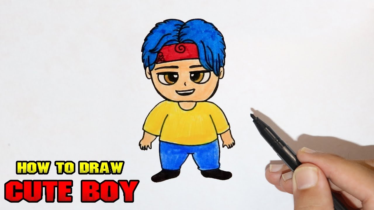 How to Draw a Cute Chibi Boy Easy Step by Step Drawing Tutorial for Kids   Beginners  How to Draw Step by Step Drawing Tutorials