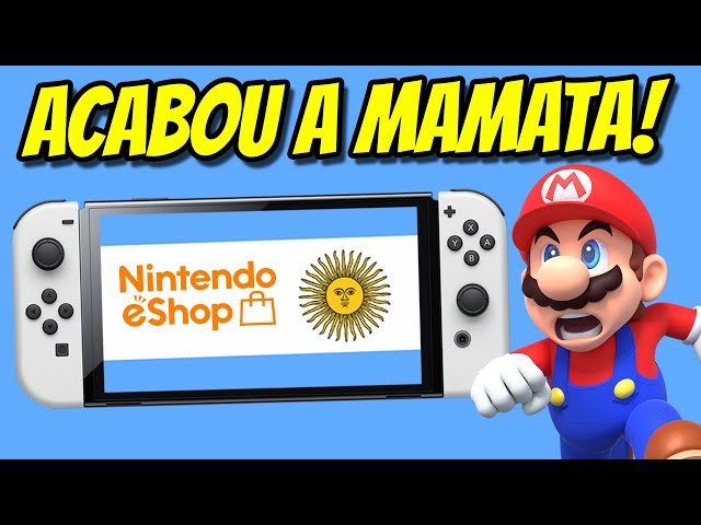 ACABOU AS COMPRAS NA ESHOP DA ARGENTINA! Infelizmente a Nintendo tomou uma  MEDIDA EXTREMA :( 