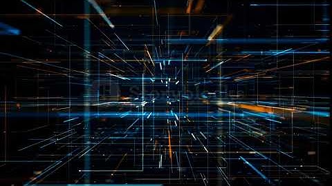 videoblocks seamless video with fly through abstract 3d rendering of a scientific technology data bi