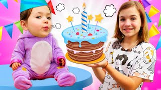 Девочка Беби Бон — Готовим торт на день рождения из Плейдо — Игры в куклы Беби Бон для девочек