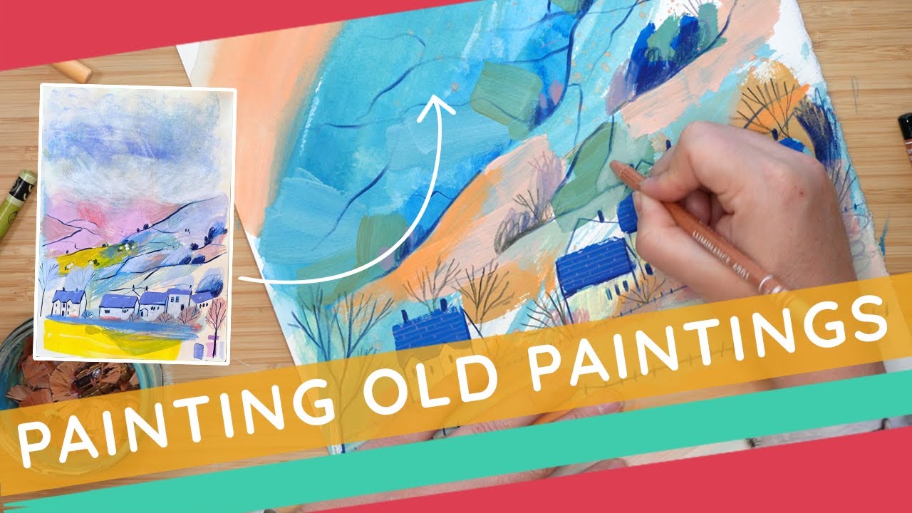 Painting from my old Paintings! Art Challenge. Chatty. - YouTube