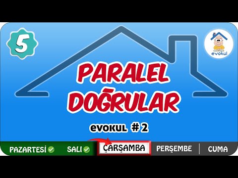 Video: İki paralel doğru bir enine ile kesildiğinde hangi açılar tamamlayıcıdır?