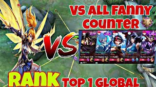 FANNY INSANE MATCH AGAINST ALL HER COUNTER HERO | MOBILE LEGENDS