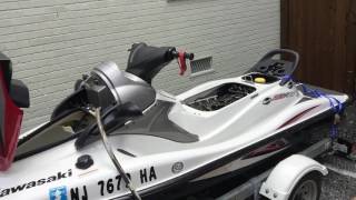 2008 Kawasaki STX-15f cold start / flush