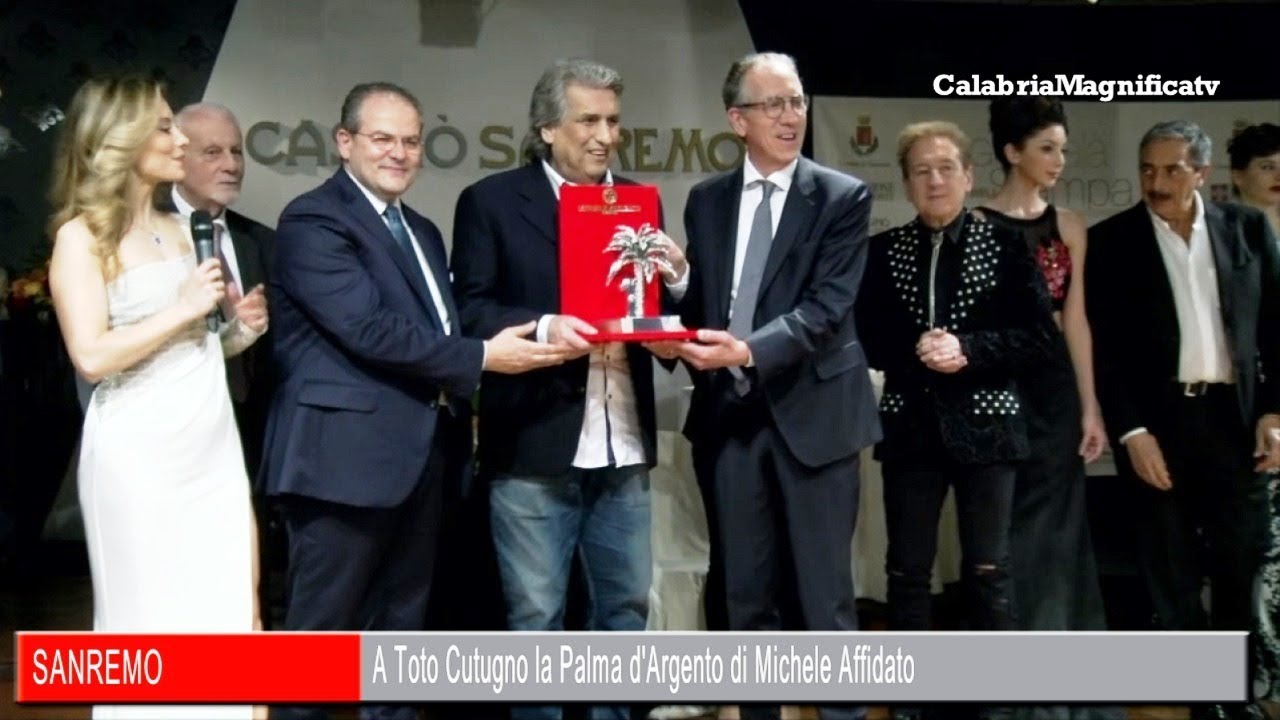 Sanremo 2018: a Toto Cutugno il premio la Palma d'Argento di Affidato