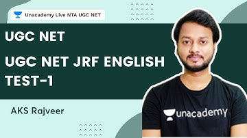 UGC NET JRF ENGLISH TEST-1 | English | NTA-UGC NET | Ankit Kumar Sahu Rajveer