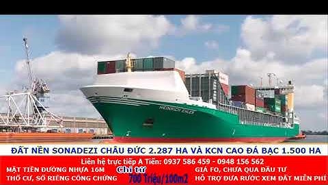 KCN đô thị Sonadezi Châu Đức 2.287 ha
