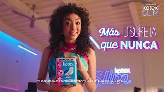 ¡La NUEVA Kotex Slim es Más discreta que nunca! #KotexSlim #MasDiscretaQueNunca