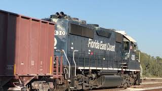 FEC empty rock train in New Symrna Beach, FL - March 2018