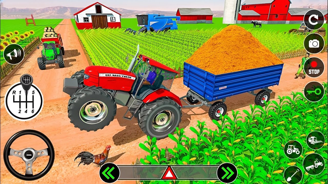 Real Tractor Farming Simulator 2024 - Harvester Tractor Driving - Android Gameplay part -4