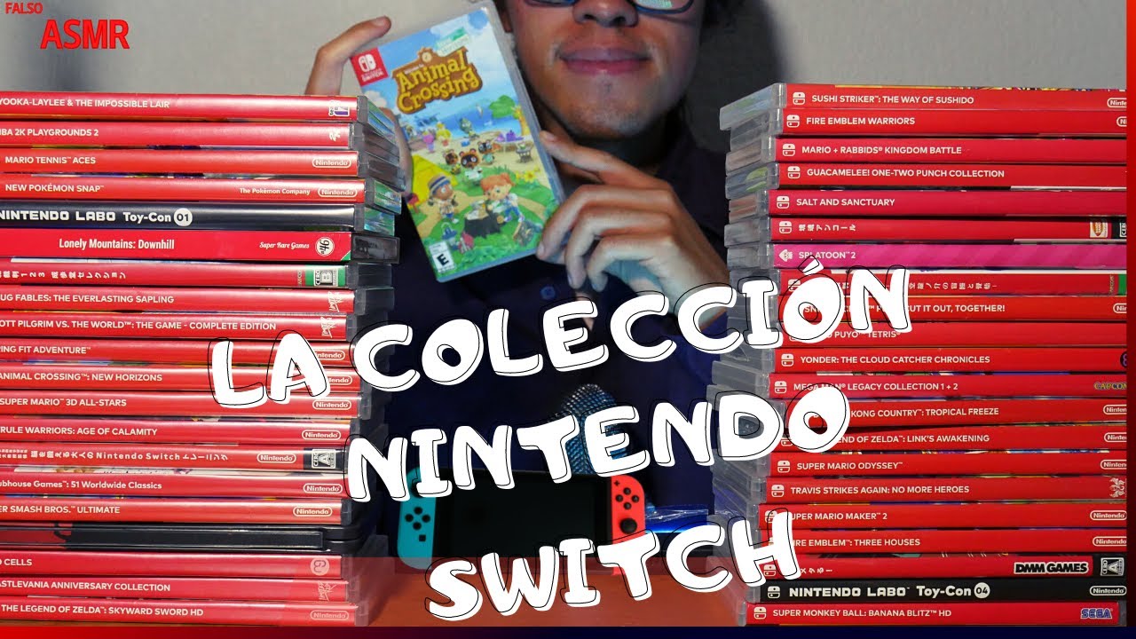 ASMR Sin Categoría: Mostrando Colección de Nintendo Switch