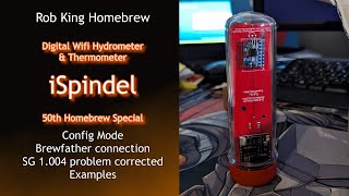 iSpindel digital wifi hydrometer & thermometer | Overview | Config Mode | Data | SG 1.004 issue