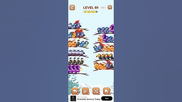 BIRD SORT 2 COLOR PUZZLE GAME🐦   LEVEL 89.