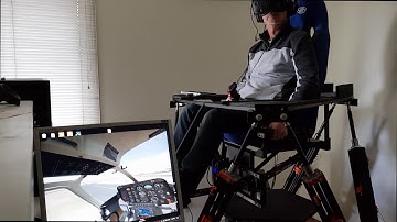 6DOF X-Plane 11 motion platform HTC Vive Flyinside helicopter maiden flight