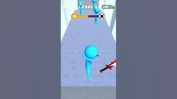 Ninja Slice Runner 3D Game | Level 5 | Sword Play! Ninja Slice Runner Game YouTube Short | Gameplay